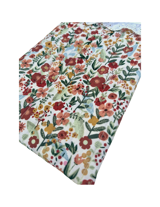 Large Open Book Sleeve in Autumn Bloom