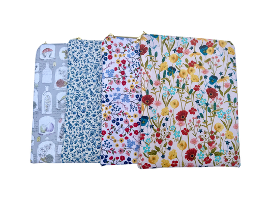 Large Zipper Book Sleeve in Fantasy