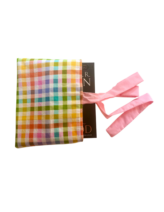 Large Bow Book Sleeve in Sunday Brunch