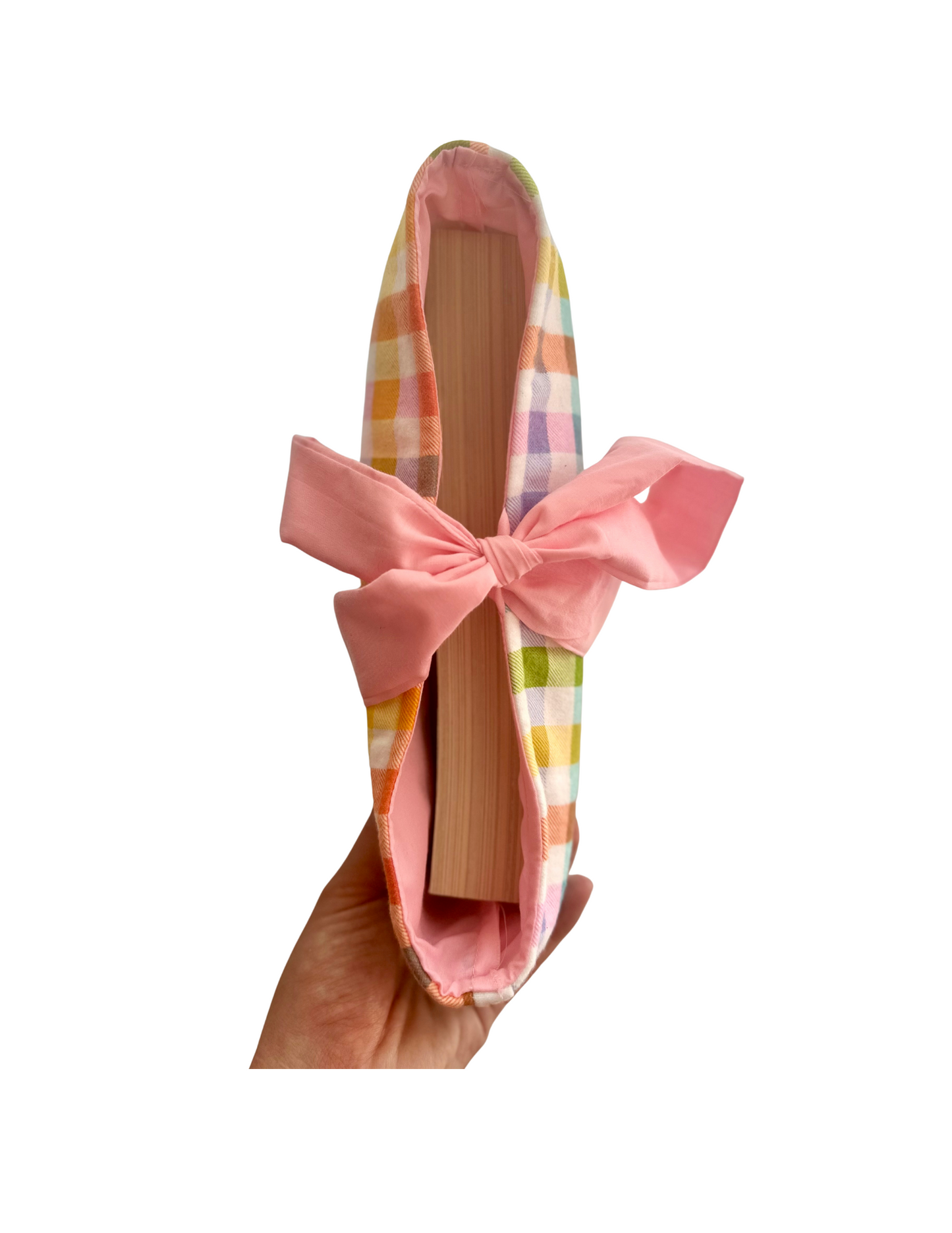 Large Bow Book Sleeve in Sunday Brunch