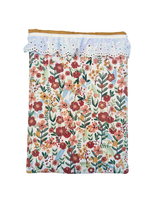 Large Open Book Sleeve in Autumn Bloom