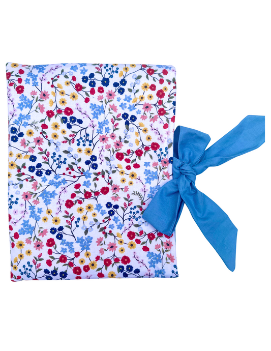 Large Bow Book Sleeve in Bright Bloom