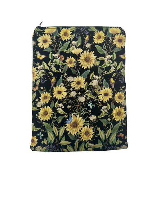 Small Zipper Book Sleeve in Dark Sunflower
