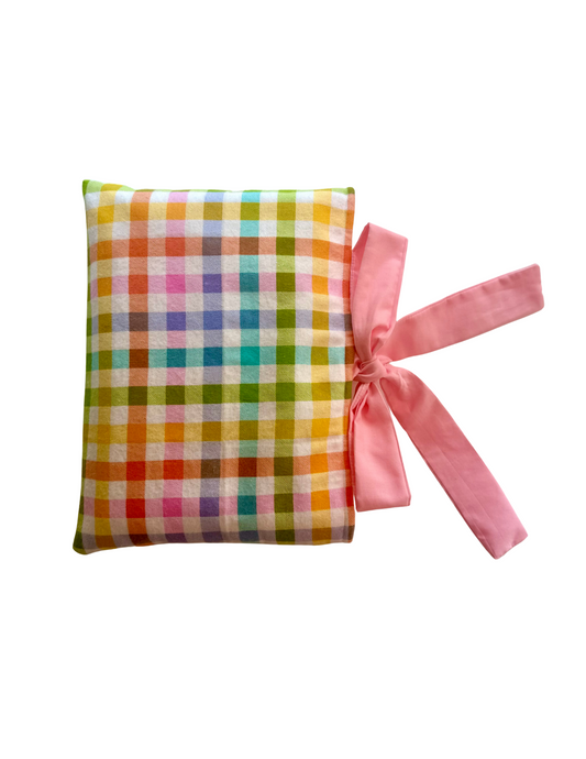 Large Bow Book Sleeve in Sunday Brunch