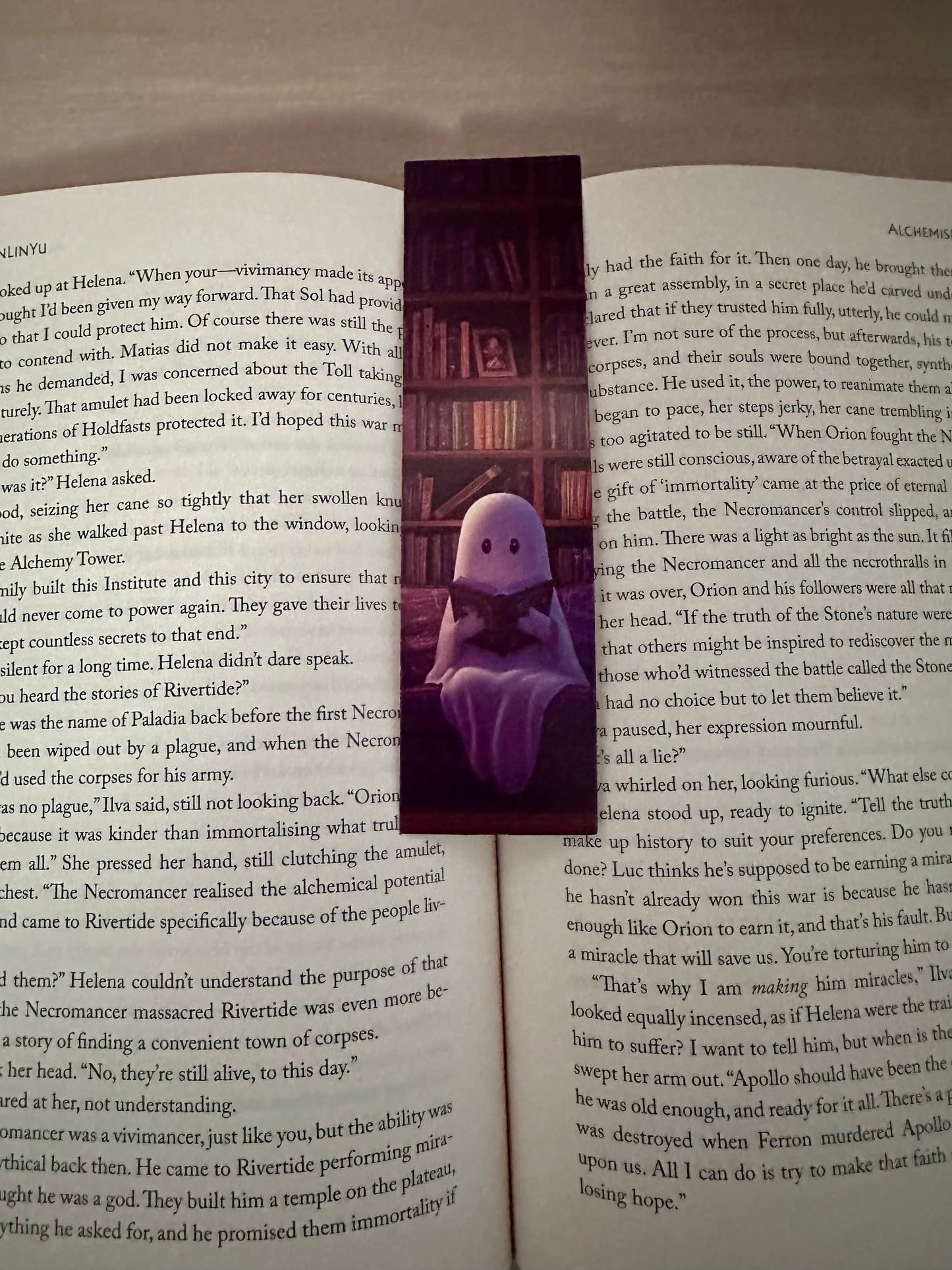 Ghost Library Bookmark